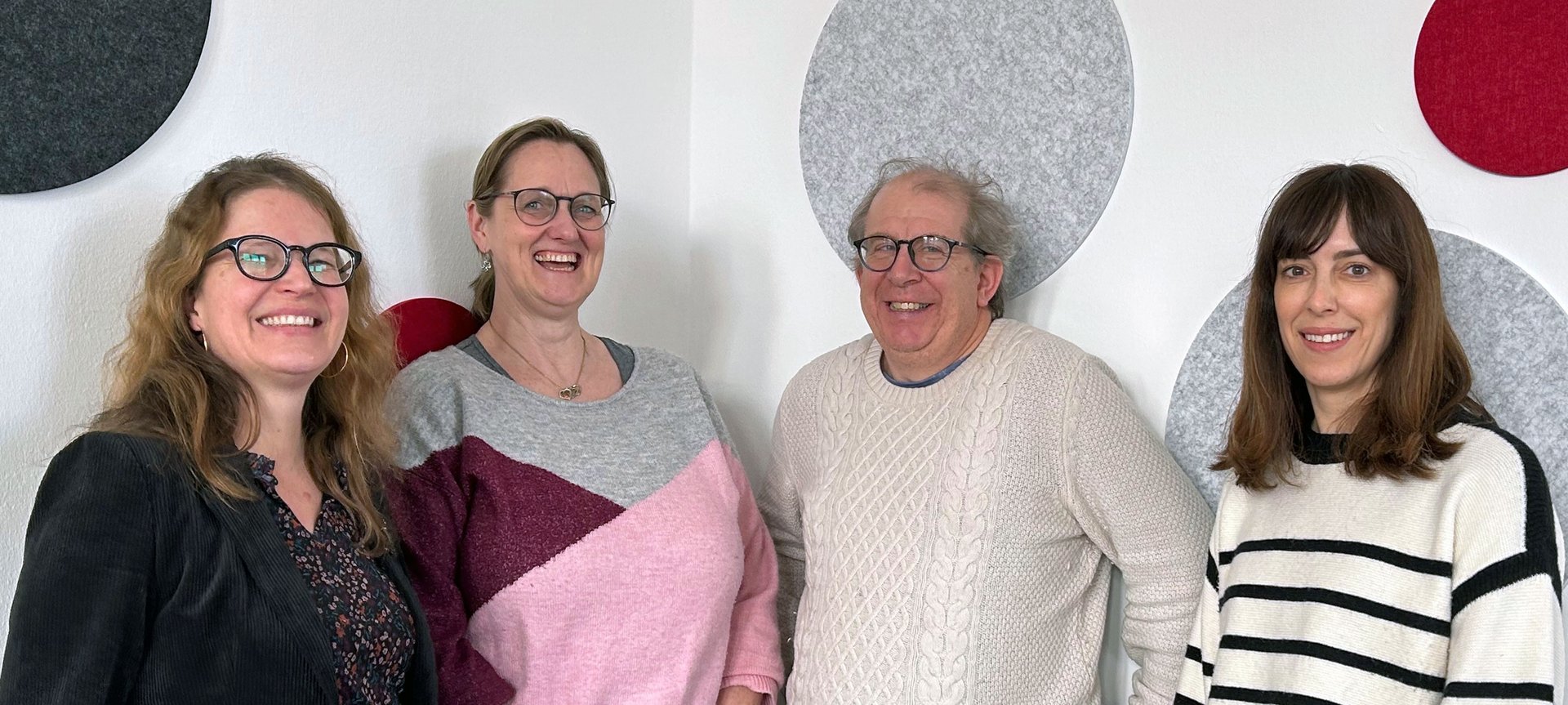 von links nach rechts: Frau Klose, Frau Fischer, Herr Frischholz und Frau Narsesian Verbindungslehrkräfte